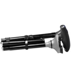 عكاز Trusty Cane لكبار السن قابل للطي مع مقبض مريح وقاعدة رباعية