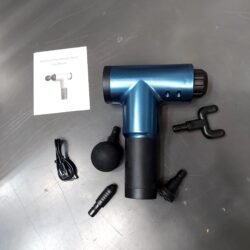 جهاز تدليك العضلات Fascia Gun RH-320 مع 4 رؤوس تدليك وكابل شحن ودليل الاستخدام